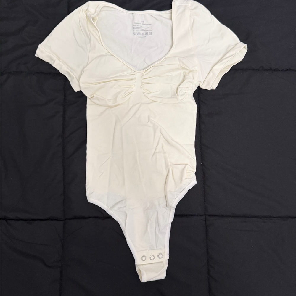 Chic Cream Bodysuit for Women